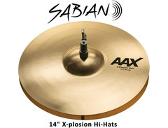 Sabian AAX X-Plosion Hi-Hat Cymbals Brilliant 14 Inch image 2