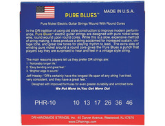 DR Strings Pure Blues Pure Nickel Wrap Round Core 10-46 image 2