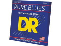 DR Strings Pure Blues Pure Nickel Wrap Round Core 10-46 image 3