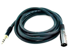 Premier Series XLR Male to 1/4inch TRS Male 16AWG Cable (Gold Plated) image 3