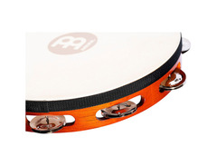Meinl TAH1-AB 10" Traditional Wood Tambourine with Single Row Steel Jingles image 3