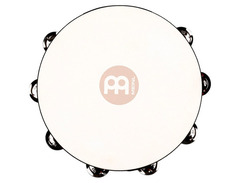 Meinl TAH2-AB 10" Traditional Wood Tambourine with Double Row Steel Jingles image 2