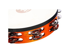 Meinl TAH2-AB 10" Traditional Wood Tambourine with Double Row Steel Jingles image 3