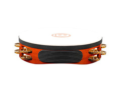 Meinl TAH2B 10" Traditional Wood Goatskin Head Tambourine with Double Row Steel Jingles image 4