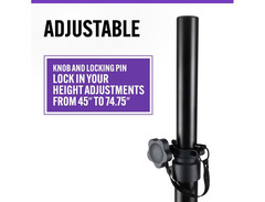 On-Stage Stands All-Aluminum Speaker Stand Pak With Draw String Bag image 4
