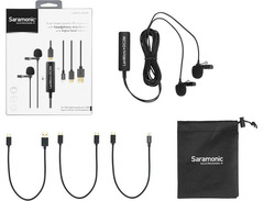 Saramonic LAVMICRO+DC2M Dual USB Lavalier Microphone image 2