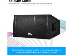 Seismic Audio SAXLP-12A Powered 1x12" 300w Dual Compression Driver Line Array Speaker image 3