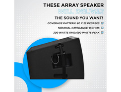 Seismic Audio SAXLP-12A Powered 1x12" 300w Dual Compression Driver Line Array Speaker image 4