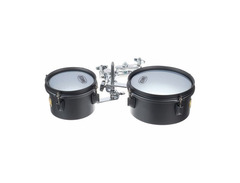 Tama MT68ST Steel Mini-Timbales 6" / 8" 2pc Set w/ Holder and Clamp image 2
