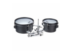 Tama MT68ST Steel Mini-Timbales 6" / 8" 2pc Set w/ Holder and Clamp image 4