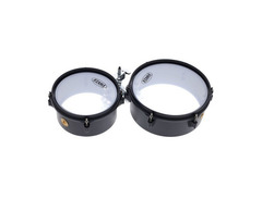 Tama MT810ST Steel Mini-Timbales 8" / 10" 2pc Set w/ Holder and Clamp image 2