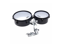 Tama MT810ST Steel Mini-Timbales 8" / 10" 2pc Set w/ Holder and Clamp image 4