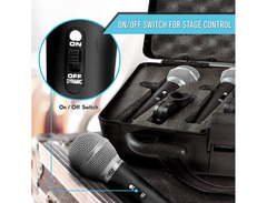 Pyle PDMICKT34 3 Piece Professional Dynamic Microphone Kit Cardioid Unidirectional Vocal Handheld MIC image 3
