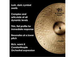 Zildjian 17" K Constantinople Suspended Orchestral Cymbal image 4