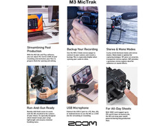 Zoom M3 MicTrakc Camera Mount Portable Recorder image 4