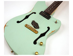Guitar Fetish SLICK SL56 Offset Semi-Hollow Aged Electric image 3