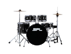 SPL Sound Percussion Labs Junior Kicker 5-Piece Drum Set Black image 3