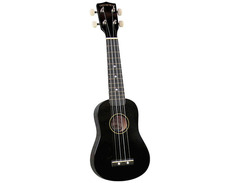Diamond Head DU-10 Soprano Ukulele Black Black Fingerboard image 2