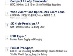 Panasonic HC-X1600 Camcorder image 3