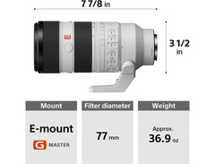 Sony FE 70-200 mm F2.8 GM OSS II Full-frame Telephoto Zoom G Master Lens with Optical SteadyShot image 3