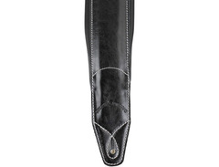 Walker & Williams C-22 XL Super Long Double Padded Black Leather Strap image 4