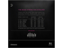 D'Addario NYXL32130 Nickel Wound Bass Guitar Strings, Regular Light 6-String, Long Scale image 2