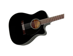 Fender CC-60SCE Electro Acoustic Guitar - Black image 4