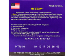 DR Hi-Beam Nickel Plated Electric Guitar Strings image 2