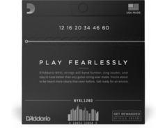 D'Addario NYXL Nickel Wound Extra Heavy Electric Guitar Strings (12–60) image 2