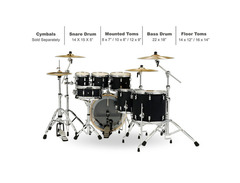 PDP Concept Series Maple 7 Piece Pearlescent Black image 2