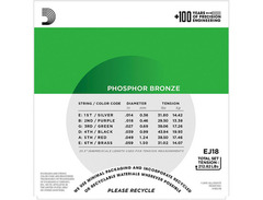D'Addario EJ18 Phosphor Bronze Heavy image 3