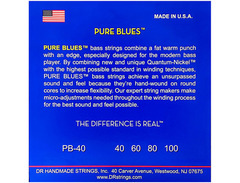 DR Strings Mr Drubbel DR Pure Blues Bass Strings, Lite gauge 40-100 image 2