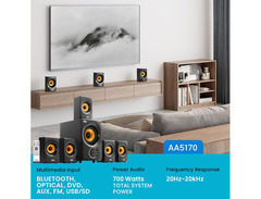 Acoustic control corporation Audio AA5170 5.1 Home Theater Speakers image 2