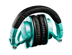 Audio-Technica ATH-M50x Professional Studio Monitor Headphones, Icy Blue Limited Edition image 2