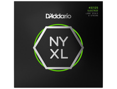 D'Addario NYXL Nickel Wound Light Top/Medium Bottom 5-String Bass Strings (45-125) image 2