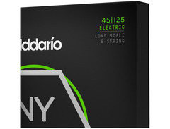 D'Addario NYXL Nickel Wound Light Top/Medium Bottom 5-String Bass Strings (45-125) image 4
