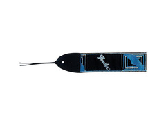 Fender Monogrammed Strap (Black, Grey, Blue) image 2