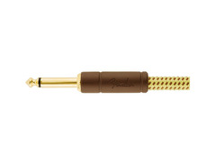 Fender Deluxe Series Instrument Cable - 15' Straight-Angle, Tweed image 3