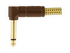 Fender Deluxe Series Instrument Cable - 15' Straight-Angle, Tweed image 4