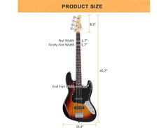 Glarry Jazz Bass Guitar image 3