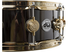 DW Black Nickel Over Brass Snare Drum 14"x5.5" image 2