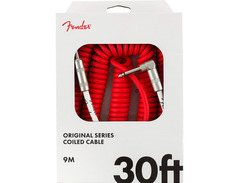 Fender Original Series Coil Cable - 30 ft - STR/ANG - Fiesta Red image 4