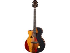 Luna Guitars Luna Vista Wolf A/E Left-handed image 3
