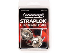 Dunlop SLS1031N Straplok Strap Retainers Dual Design Nickel image 2