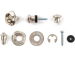 Dunlop SLS1031N Straplok Strap Retainers Dual Design Nickel image 4