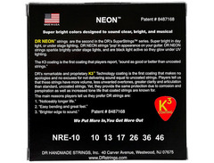 DR Strings HiDef Red Neon Medium 10-46 image 2