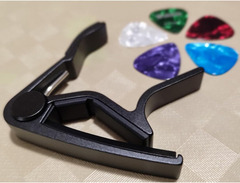 Wingo Quick-Change Capo for Acoustic and Electric Guitars, Black image 4