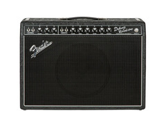 Fender Limited Edition '65 Deluxe Reverb 22W Tube Guitar Combo Amp Black Western image 2