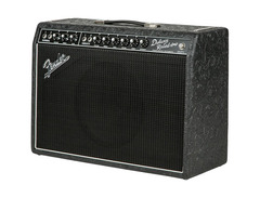 Fender Limited Edition '65 Deluxe Reverb 22W Tube Guitar Combo Amp Black Western image 3