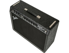 Fender Limited Edition '65 Deluxe Reverb 22W Tube Guitar Combo Amp Black Western image 4